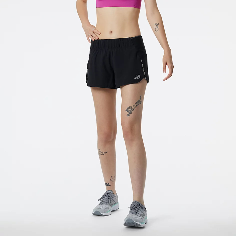 Cargo shorts – Loose-fitting shorts with large side pockets, often made from durable material for a utilitarian look.Cargo shorts – Loose-fitting shorts with large side pockets, often made from durable material for a utilitarian look.Women's New Balance Impact Run Short 3in