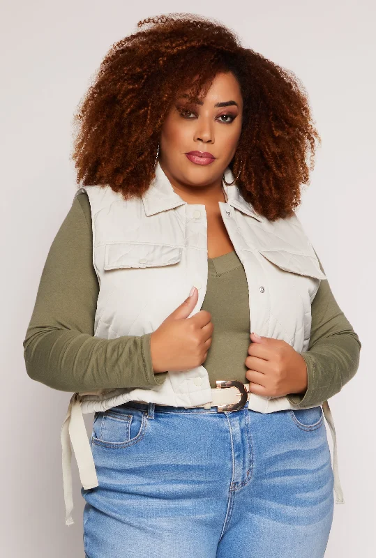 women's waistcoats with adjustable strapswomen's waistcoats with adjustable strapsPlus Size Almost Famous Quilted Cropped Vest women's waistcoats with adjustable strapswomen's waistcoats with adjustable strapsPlus Size Almost Famous Quilted Cropped Vest