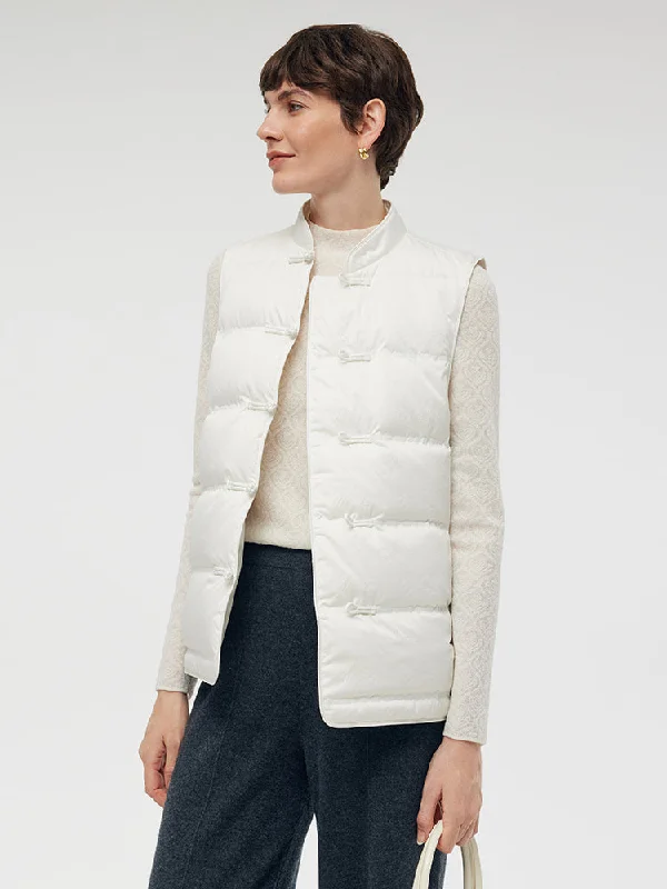 warm women's woolen waistcoatswarm women's woolen waistcoatsNew Chinese-Style Goose Down Vest