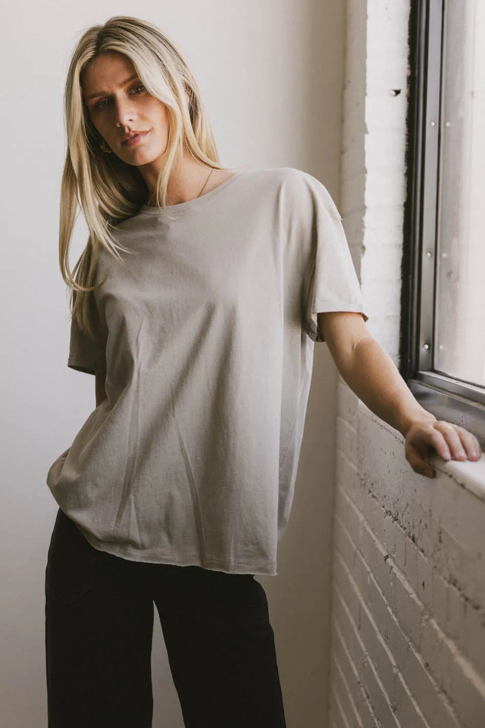 Pima cotton – Soft, high-quality cotton for a luxurious feelPima cotton – Soft, high-quality cotton for a luxurious feelGunner Basic Tee in Taupe Pima cotton – Soft, high-quality cotton for a luxurious feelPima cotton – Soft, high-quality cotton for a luxurious feelGunner Basic Tee in Taupe