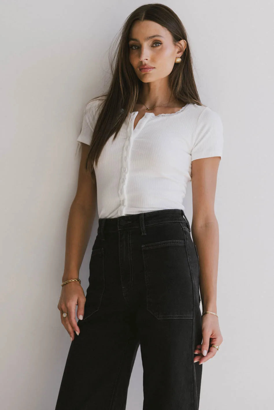Tunic – Longer T-shirt, often reaching the hips or thighs, worn as a tunic topTunic – Longer T-shirt, often reaching the hips or thighs, worn as a tunic topIpsy Ribbed Tee in Ivory Tunic – Longer T-shirt, often reaching the hips or thighs, worn as a tunic topTunic – Longer T-shirt, often reaching the hips or thighs, worn as a tunic topIpsy Ribbed Tee in Ivory