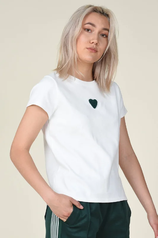 Henley – T-shirt with a buttoned placket (usually a few buttons near the collar)Henley – T-shirt with a buttoned placket (usually a few buttons near the collar)Molly Bracken White Fitted Tee