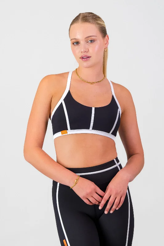 Compression tank sports bra – Combination of a tank top and sports bra, providing full coverage and support for the upper body.Compression tank sports bra – Combination of a tank top and sports bra, providing full coverage and support for the upper body.A-Team Sports Bra