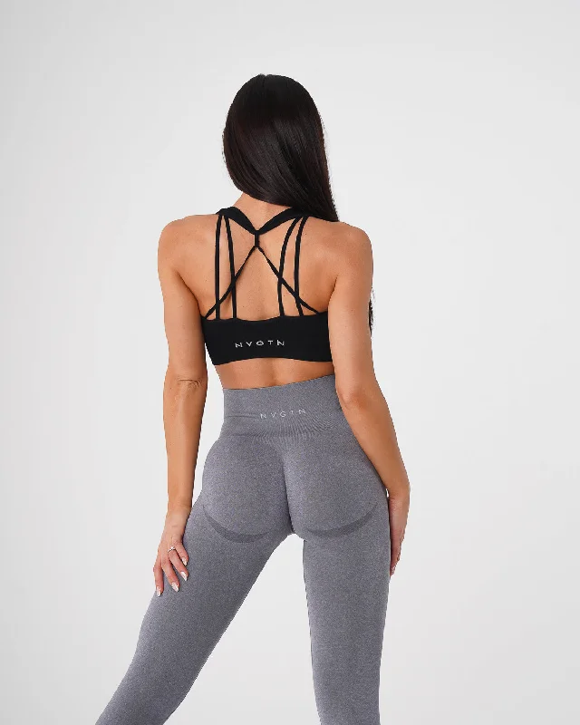 Mesh sports bra – Sports bra with mesh panels or details, promoting airflow and breathability during intense workouts.Mesh sports bra – Sports bra with mesh panels or details, promoting airflow and breathability during intense workouts.Black Galaxy Ribbed Seamless Bra