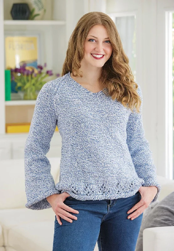 Waffle knit – Textured knit resembling a waffle patternWaffle knit – Textured knit resembling a waffle patternV-Neck Pullover